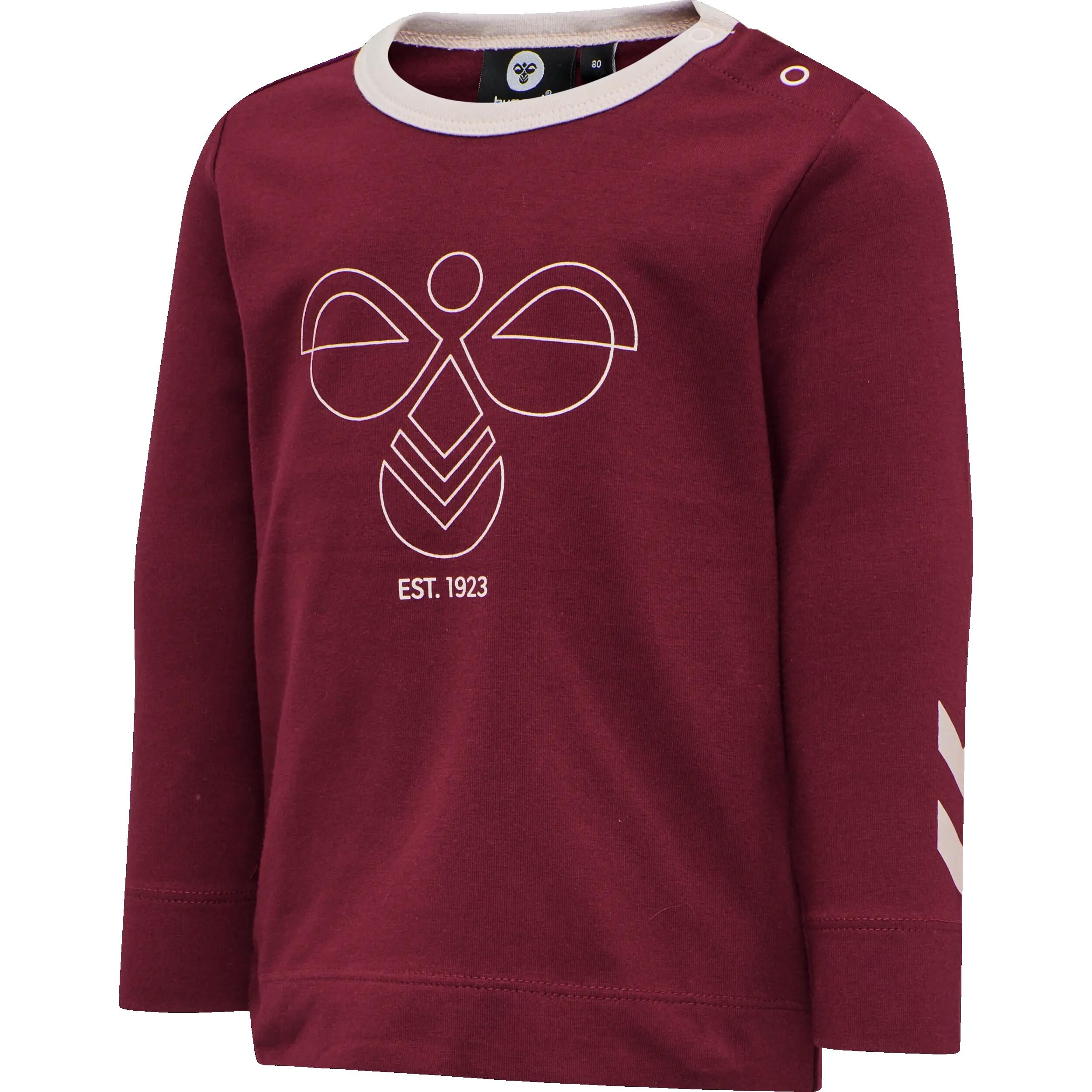 hummel T-shirt manches longues hmlHEAVENLY en coton extensible – CABERNET 1/5