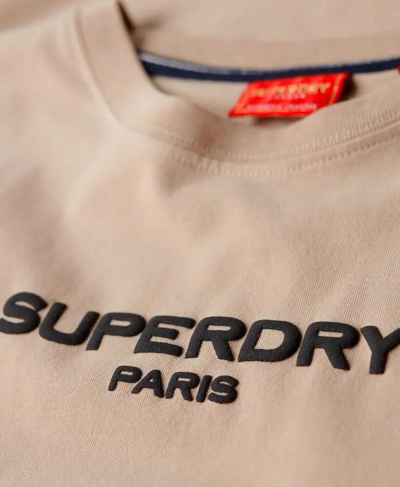superdry Sport Luxe Logo tailliertes Cropped T-Shirt 3/7