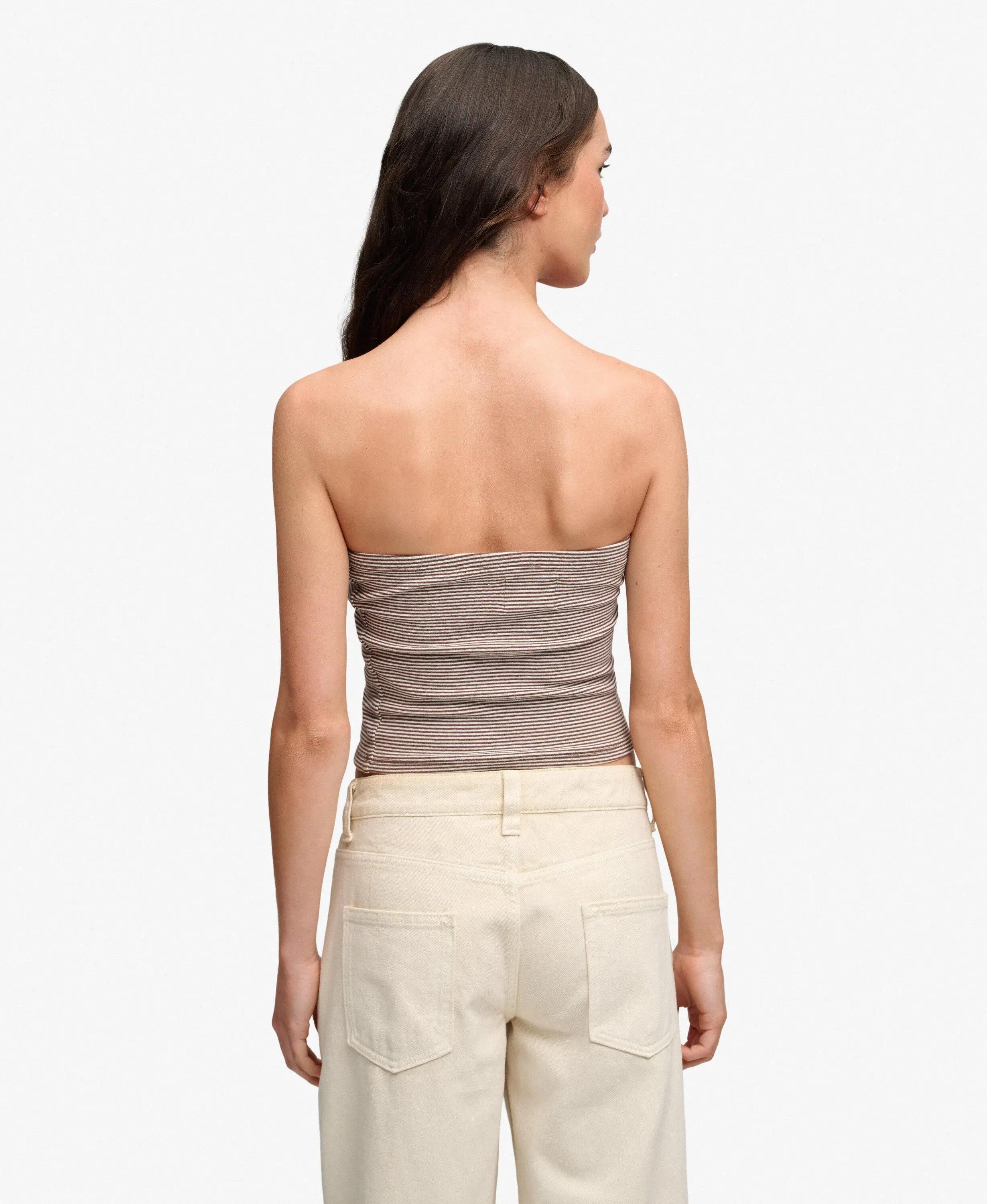 superdry Top Bandeau Athletic Essentials en Jersey rayé 5/7