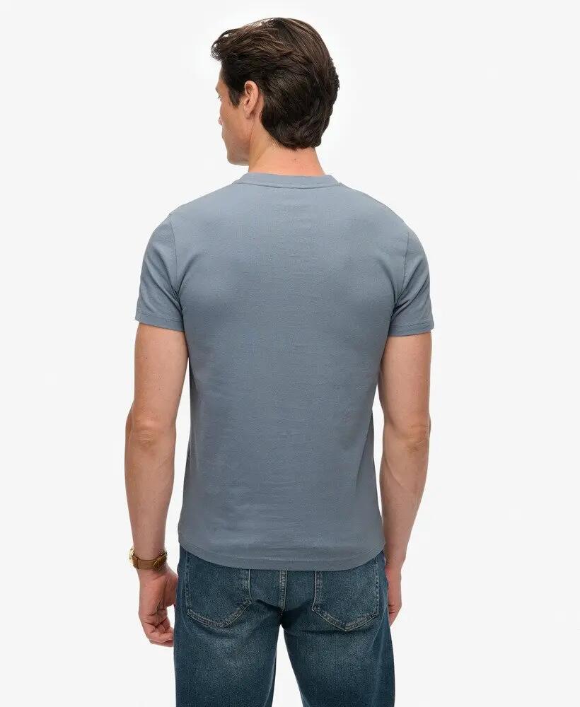 superdry Essential Logo T‑Shirt – Slim Fit, 100% Bawełna Organic, Washed Denim 5/7