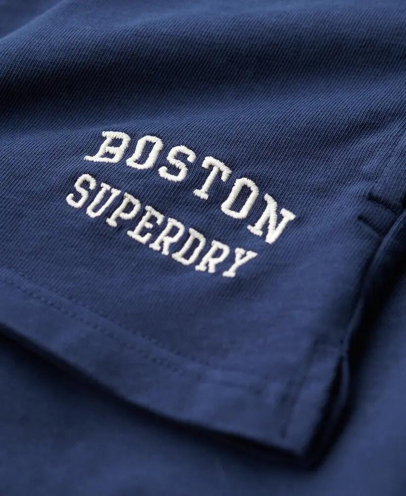 superdry Athletic Ess Graphic Short in cotone biologico – Richest Navy 6/7