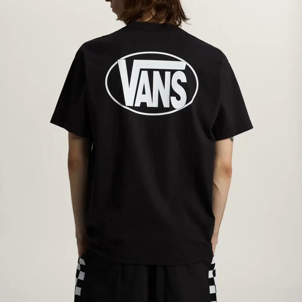 VN0010FEBLK1 OVAL LOGO LOOSE SS TEE 2/5