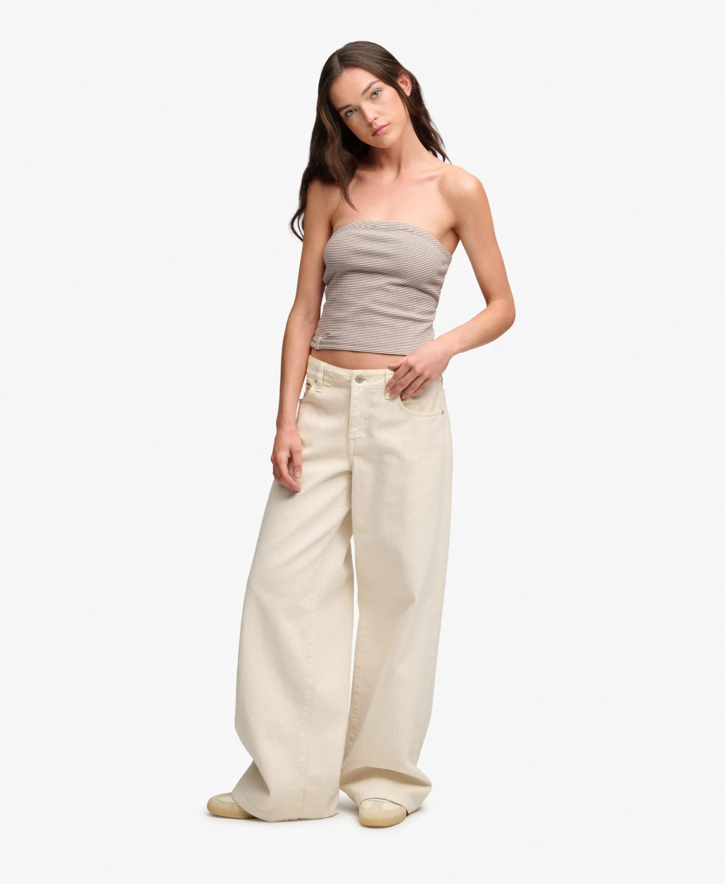 superdry Top Bandeau Athletic Essentials en Jersey rayé 3/7