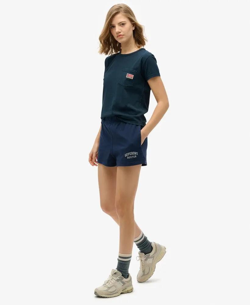 superdry Athletic Ess Graphic Short in cotone biologico – Richest Navy 4/7