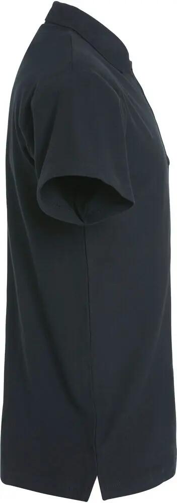 clique Basic Polo S/S Junior — polo preto para júnior, bom ajuste 4/4