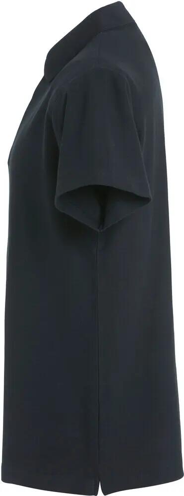clique Basic Polo S/S Junior — polo preto para júnior, bom ajuste 3/4