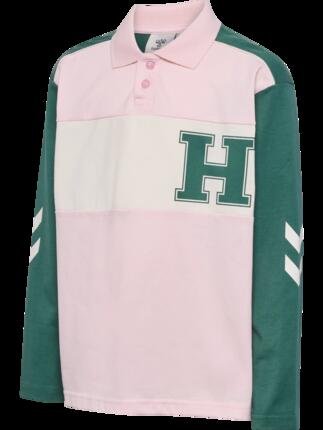hummel Polo hmlROBIN JERSEY POLO L/S en coton bio BALLERINA