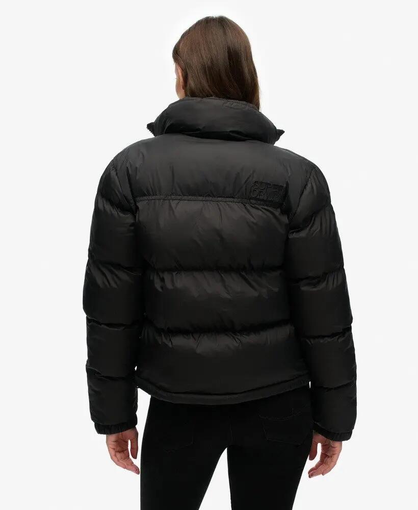 superdry Casaco acolchoado preto – Slim, hidrorrepelente e acolchoado 6/6