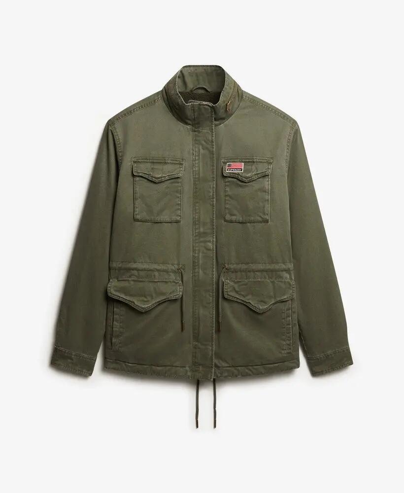 superdry Veste Military Borg – coupe relaxed, Wild Khaki 7/7