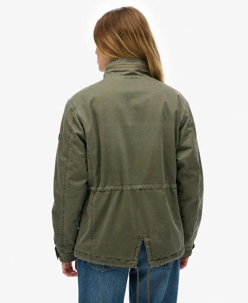 superdry Veste Military Borg – coupe relaxed, Wild Khaki 6/7