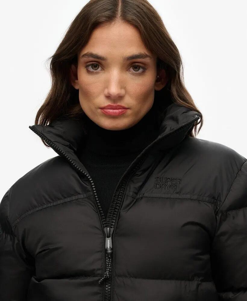 superdry Casaco acolchoado preto – Slim, hidrorrepelente e acolchoado 4/6