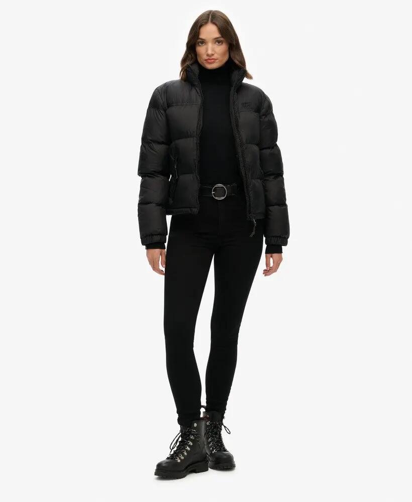 superdry Casaco acolchoado preto – Slim, hidrorrepelente e acolchoado 3/6