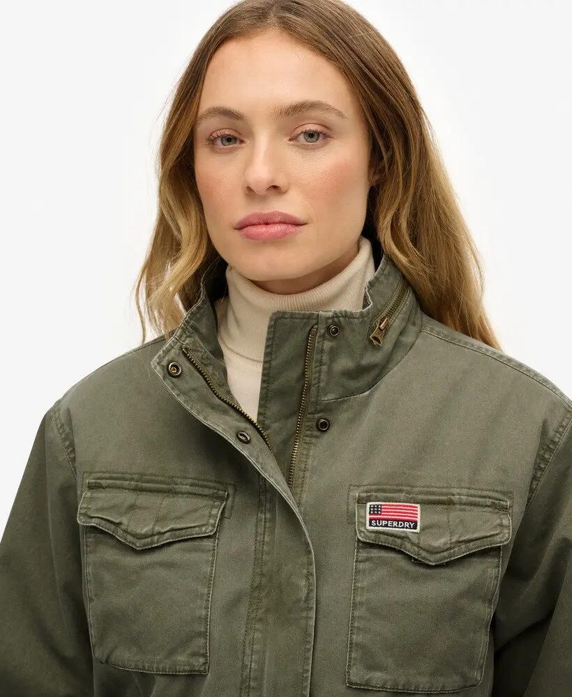 superdry Veste Military Borg – coupe relaxed, Wild Khaki 4/7