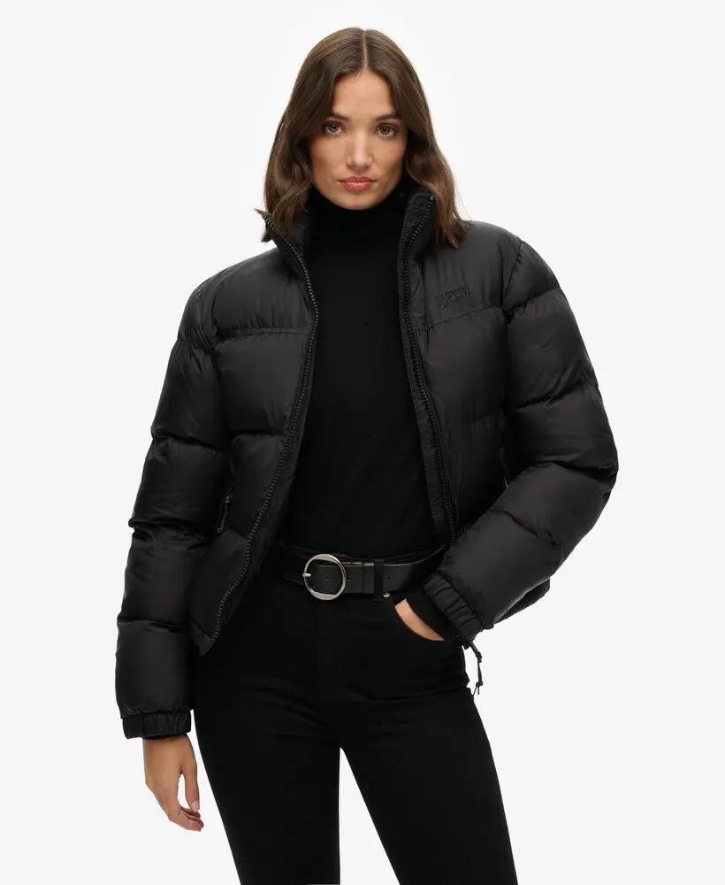 superdry Casaco acolchoado preto – Slim, hidrorrepelente e acolchoado 2/6
