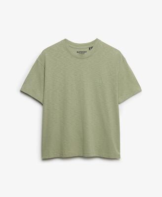 Superdry studios crew t-shirt – relaxed fit katoen/lyocell – eclipse navy