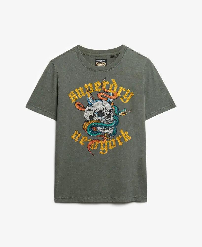 superdry Camiseta Neo Trad Tattoo Relaxed mujer 100% algodón 6/6