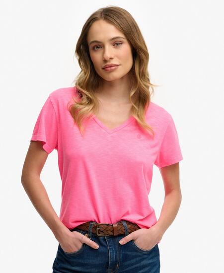 superdry Studios Slub besticktes T-Shirt – Relaxed Fit