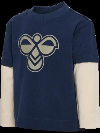 hummel T-shirt manches longues hmlMINI LOOSE LAYER – coupe ample, manches