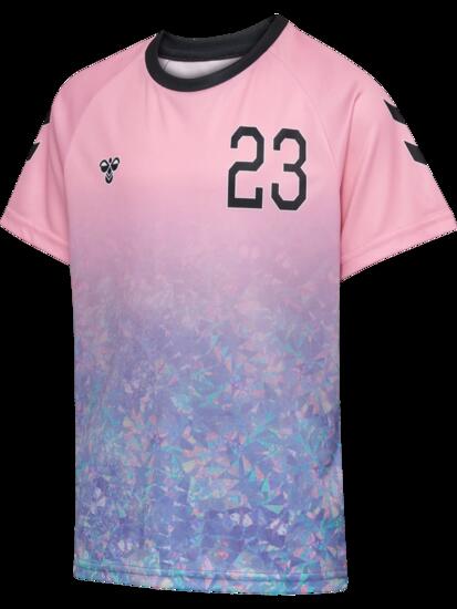 hummel T-shirt manches courtes hmlSHIMMER en polyester avec effet scintillant