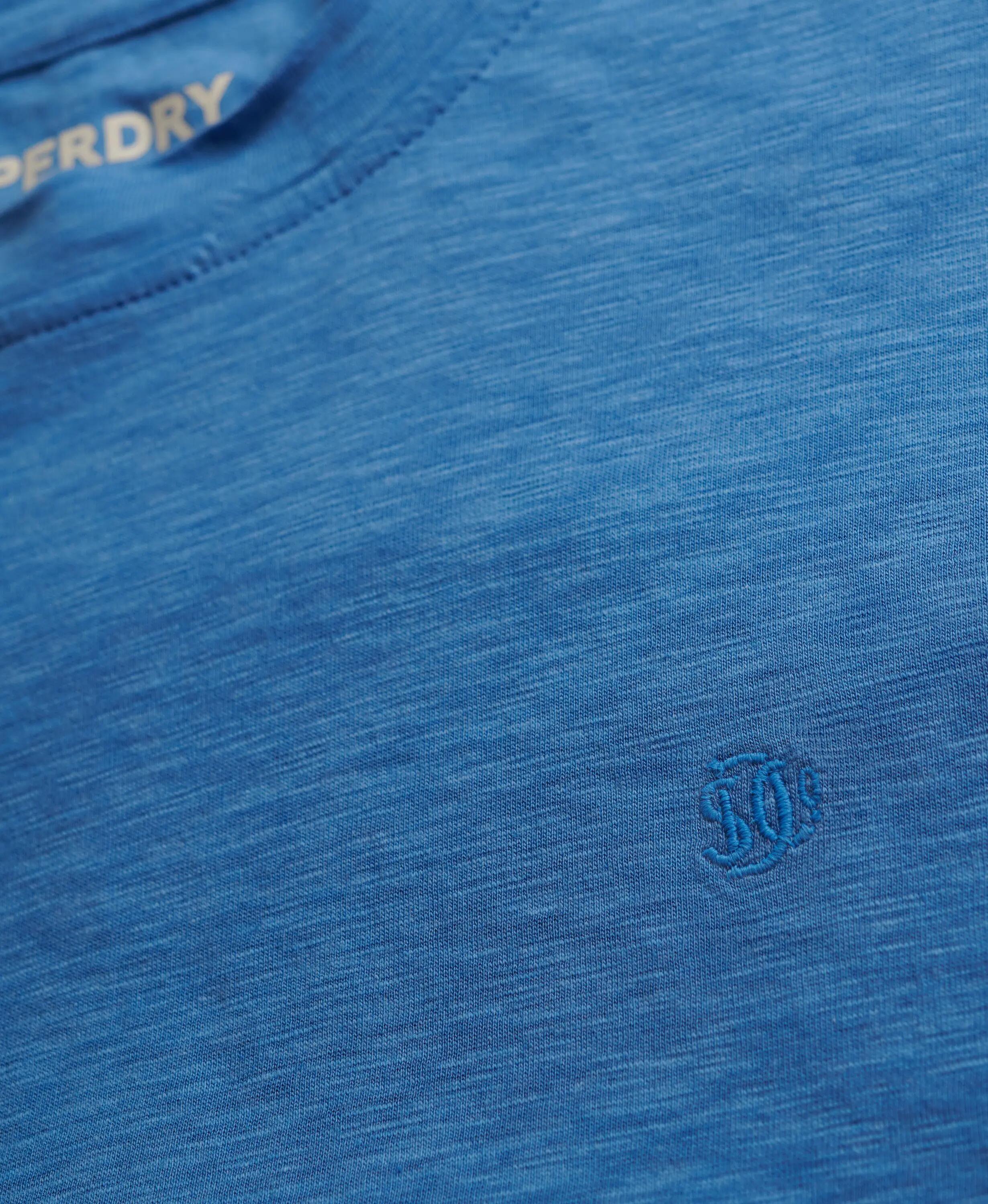 superdry Studios Crew T-Shirt relaxed fit aus Baumwolle und Lyocell – Blue 6/7