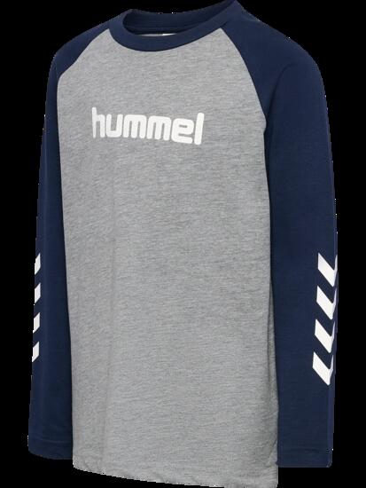hummel T-shirt manches longues enfant en coton bio - logo