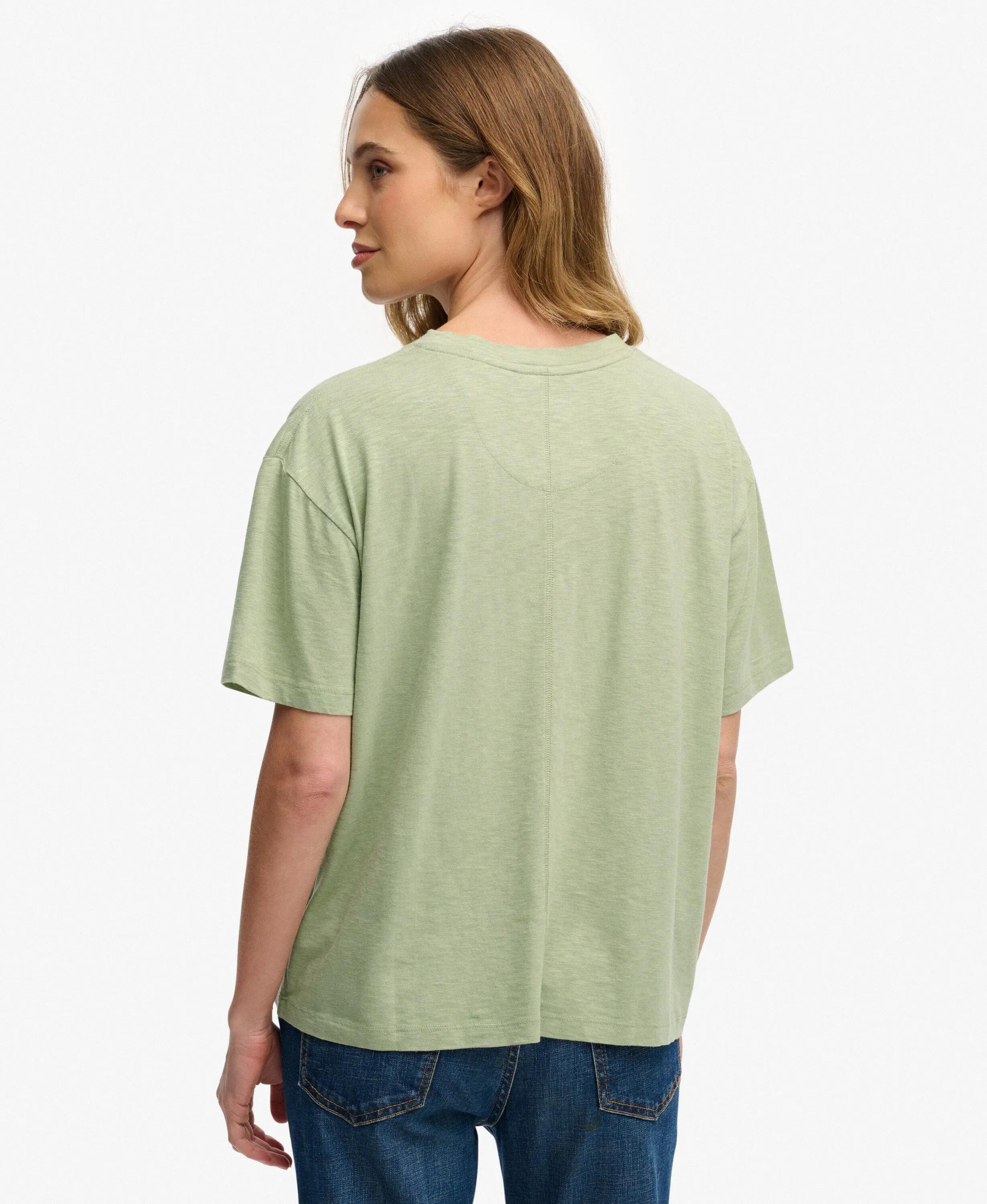 superdry Studios Crew T-Shirt – corte relaxed com mangas caídas 6/7