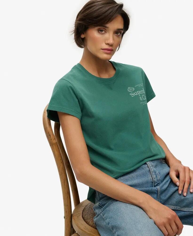 superdry T-shirt Luxe Casual Relaxed en coton biologique - coupe décontractée – 2/6