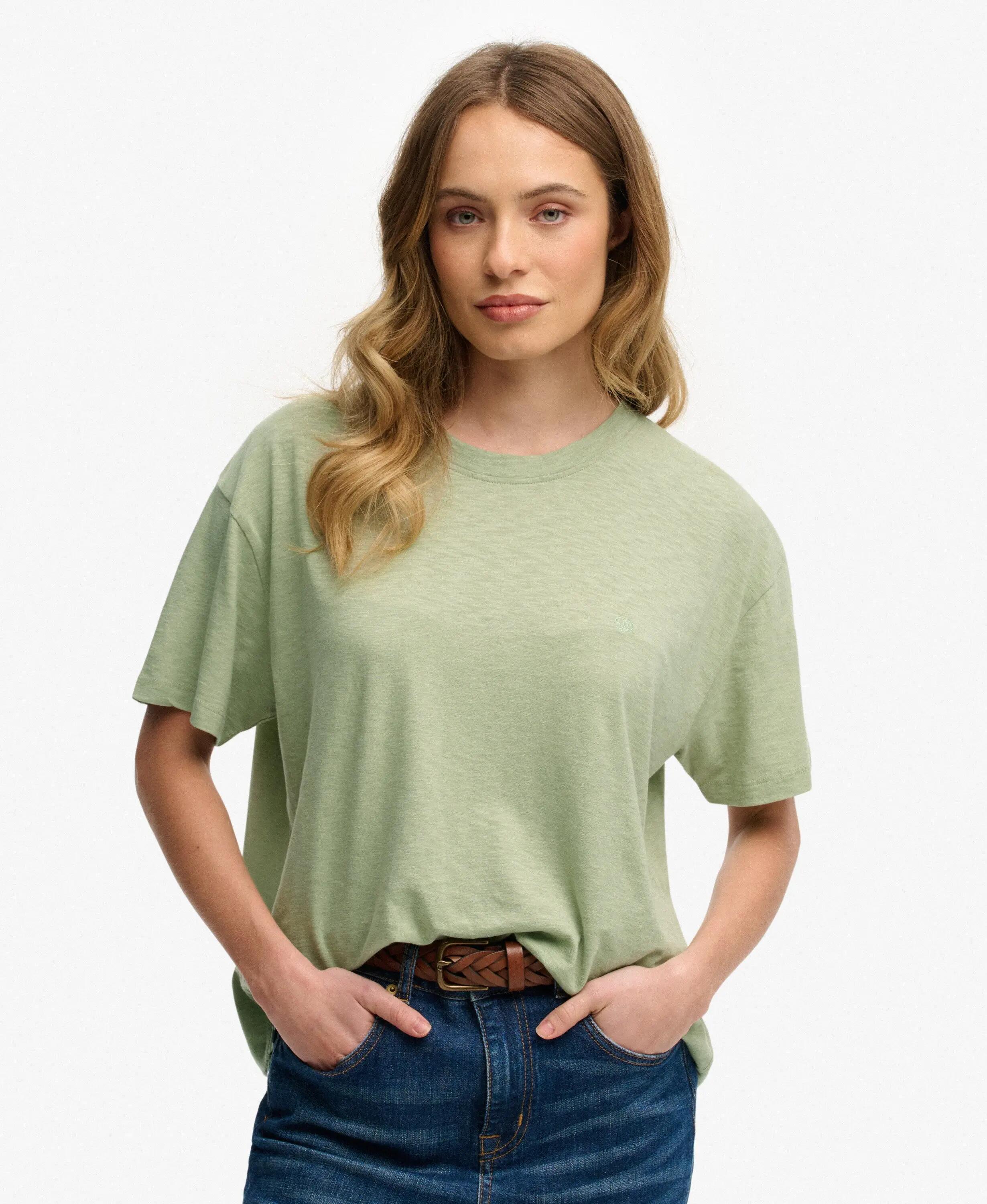 superdry Studios Crew T-Shirt – corte relaxed com mangas caídas 2/7