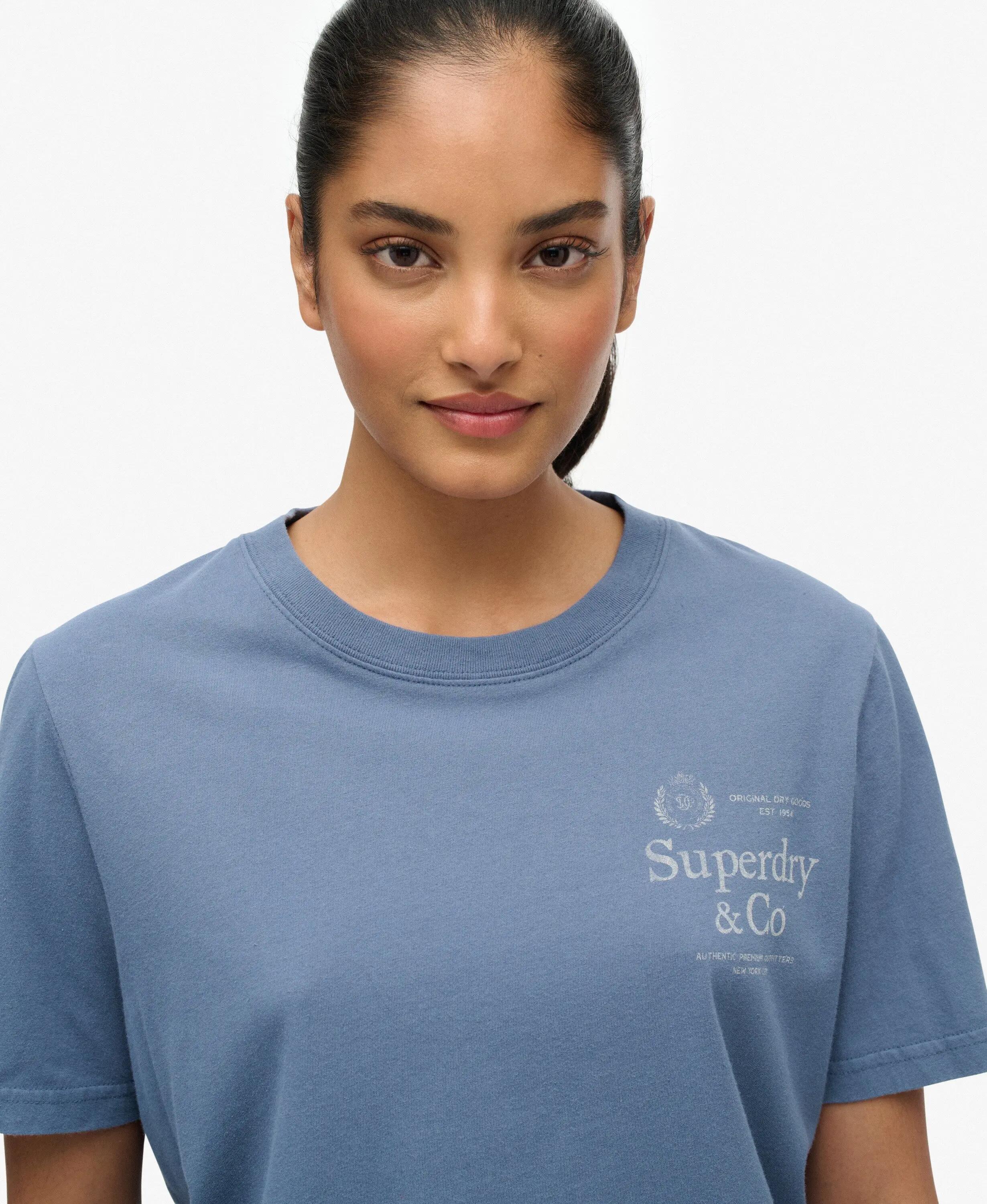 superdry Luxe Casual Relaxed T-Shirt in cotone – vestibilità relaxed – Vintage 4/7