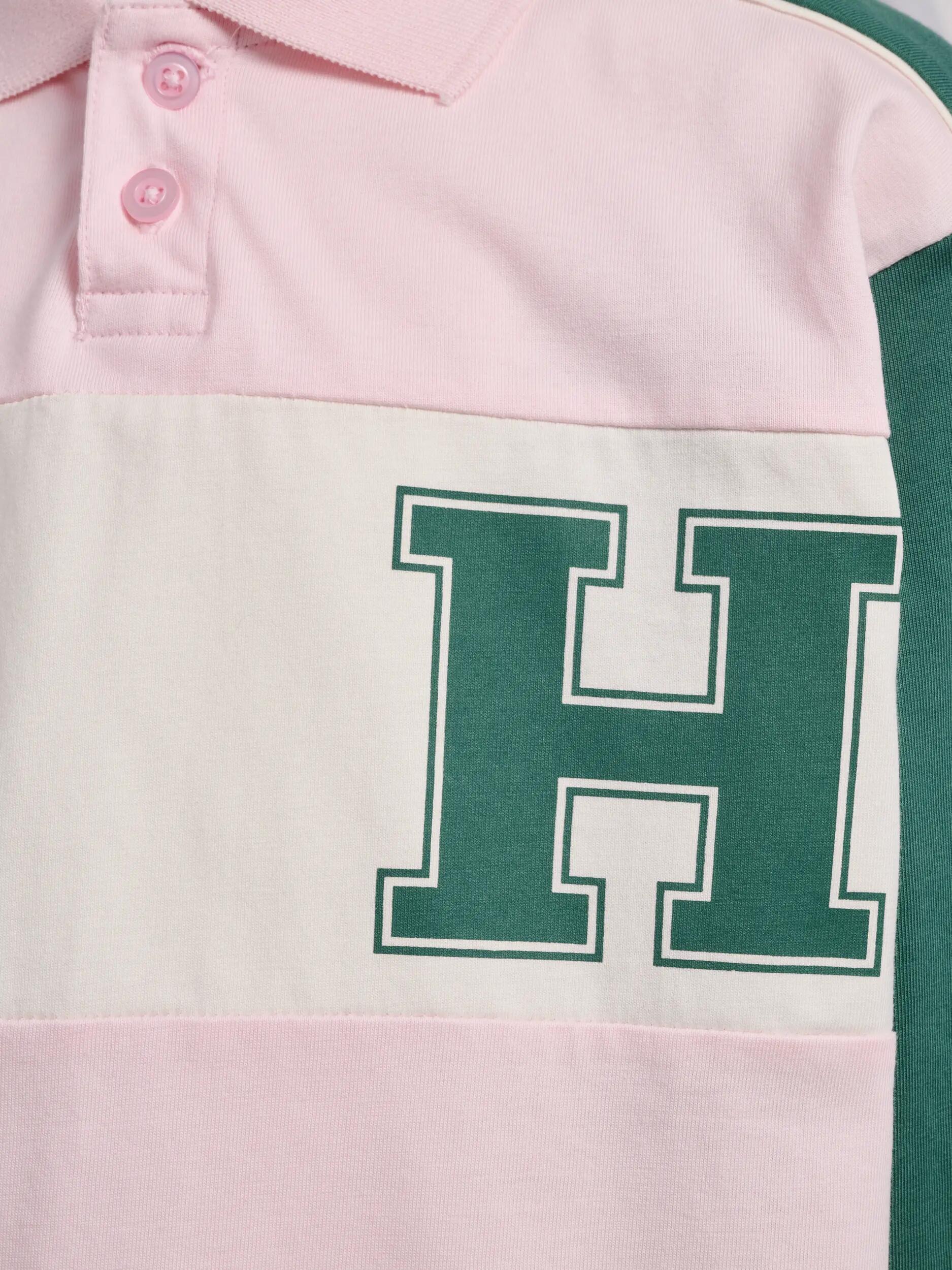 hummel Polo hmlROBIN JERSEY POLO L/S en coton bio BALLERINA 3/7