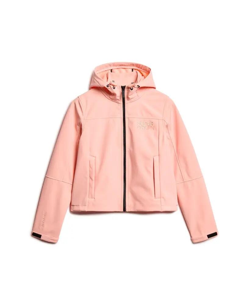 superdry Veste à capuche Soft Shell Trekker pour femme – Peach Pearl Pink 6/6