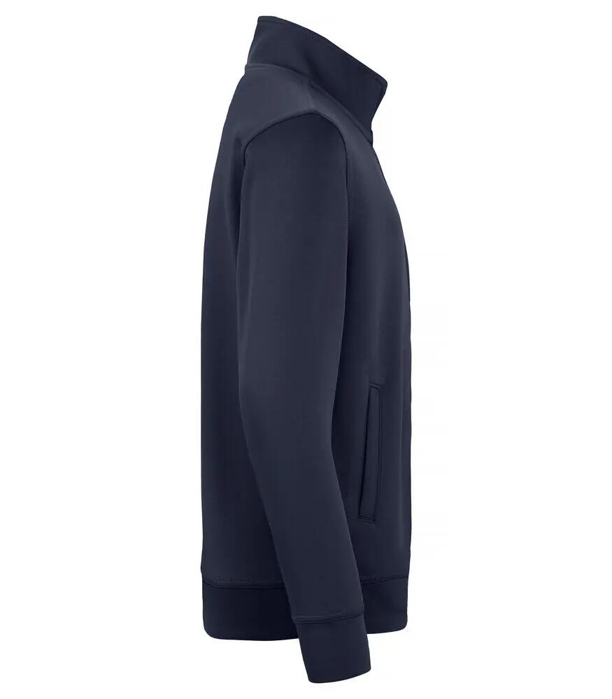 clique Basic Active Cardigan Junior em spun dyed poliéster — fecho total 4/4