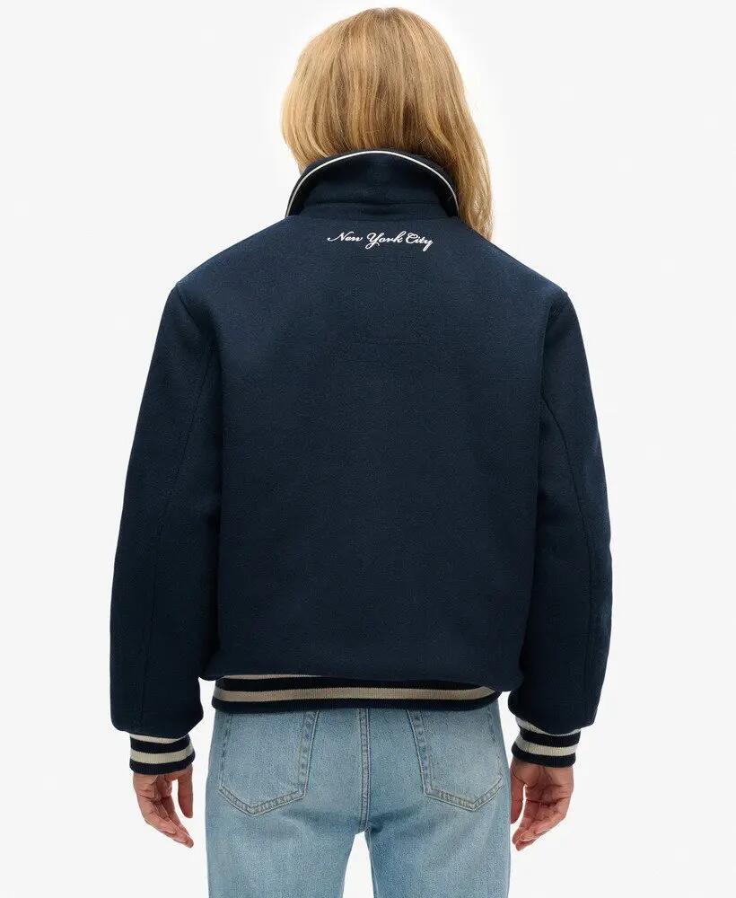 superdry Blusão bomber Country Club em mistura de lã 6/7