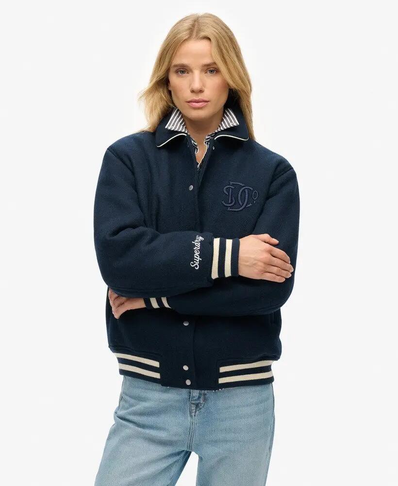 superdry Blusão bomber Country Club em mistura de lã 5/7