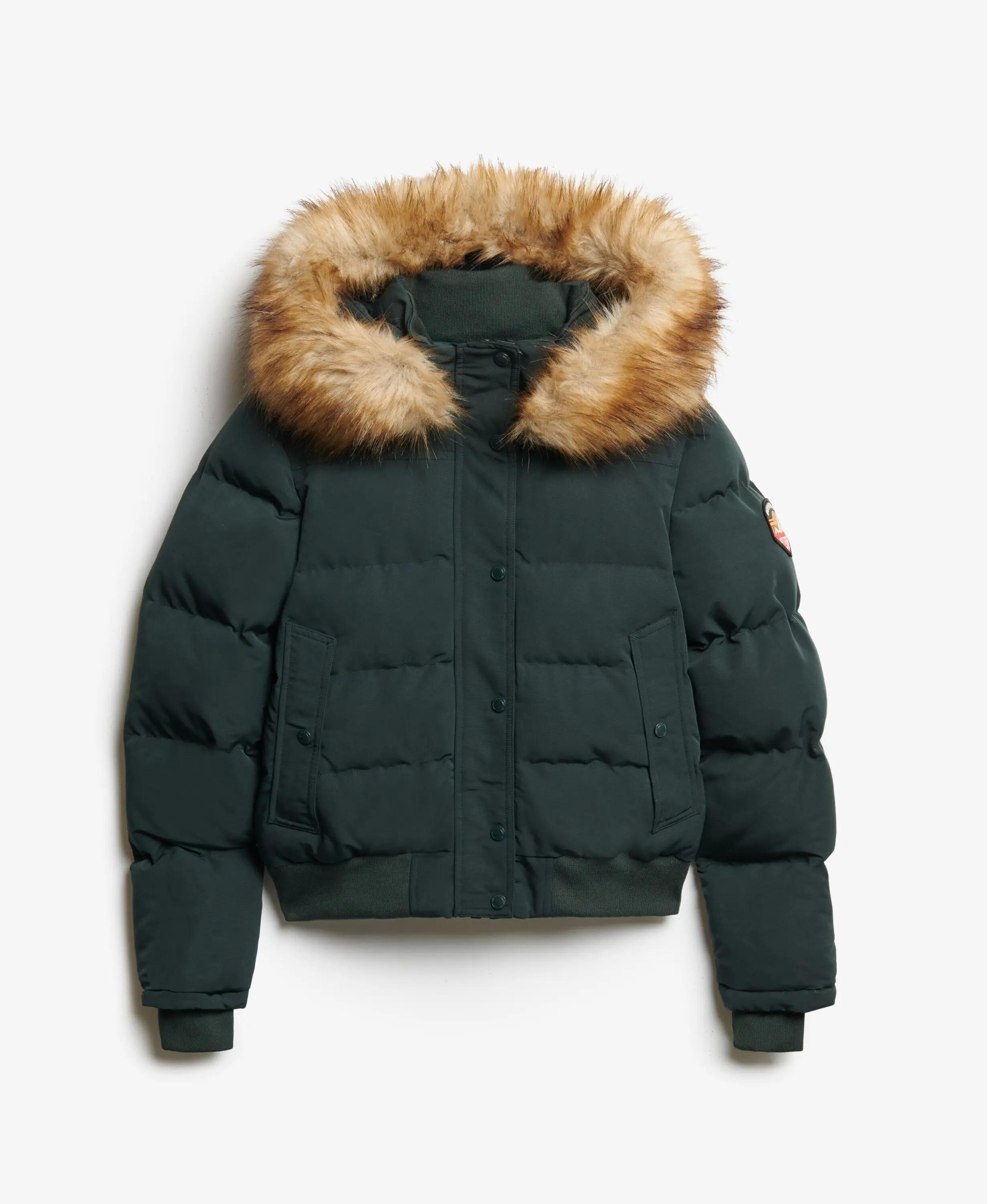superdry Kurtka bomber Everest z kapturem slim z recyklowanego poliestru 7/7