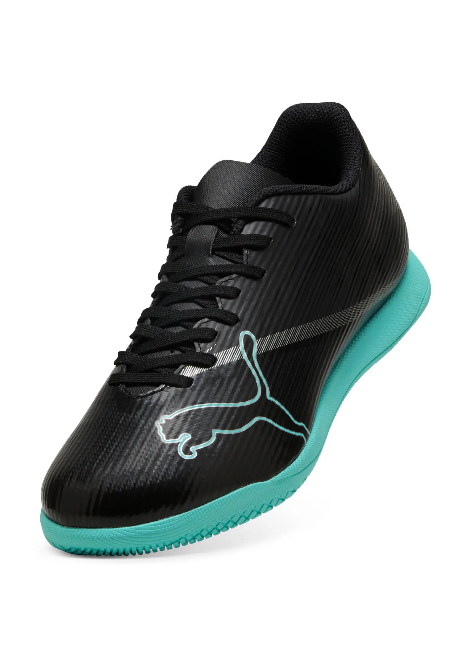 Puma Herren ULTRA 7 PLAY IT Hallenfußballschuhe Puma Black Intense Mint 4/6