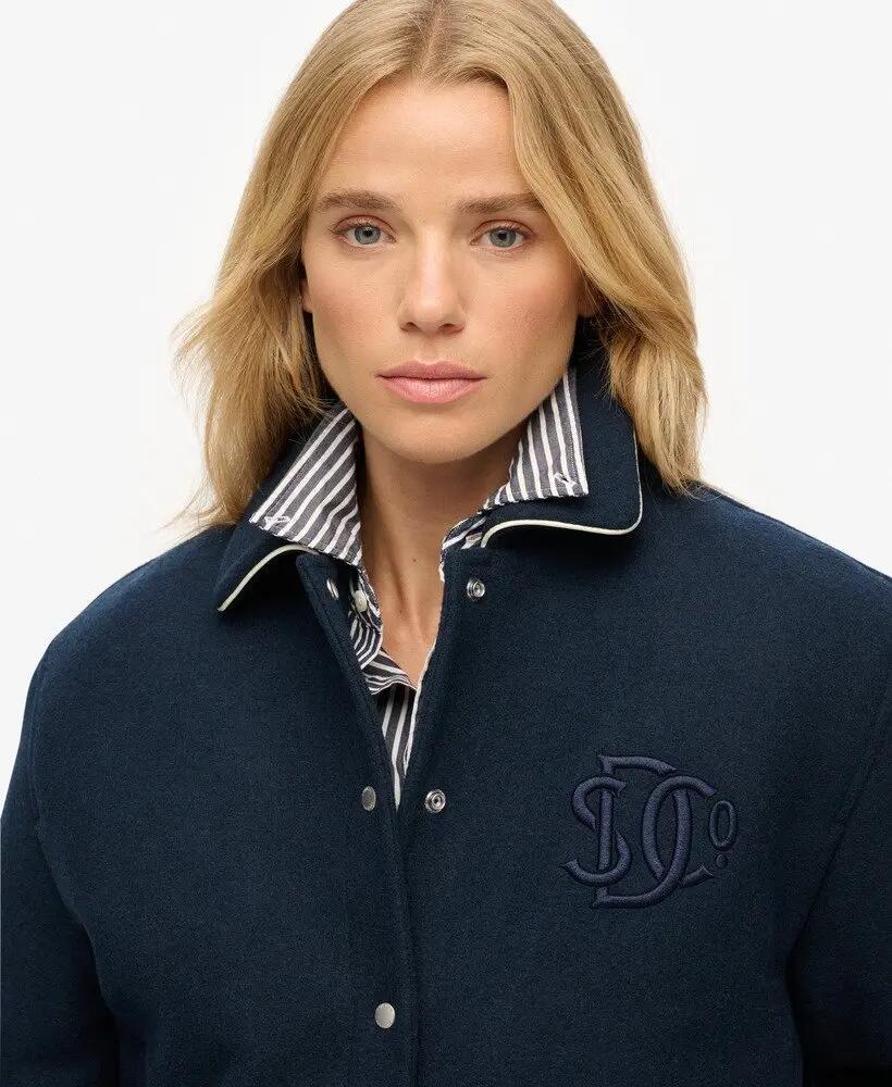 superdry Blusão bomber Country Club em mistura de lã 4/7