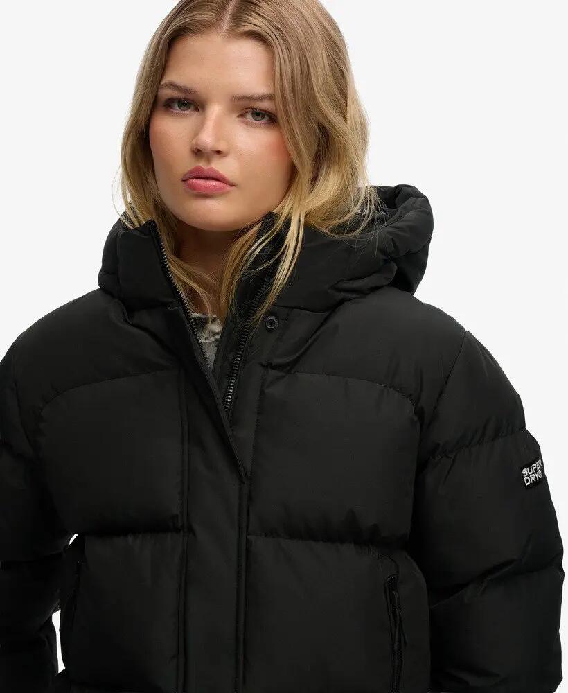 superdry Giacca imbottita mid‑length con cappuccio — 100% riciclato 4/7