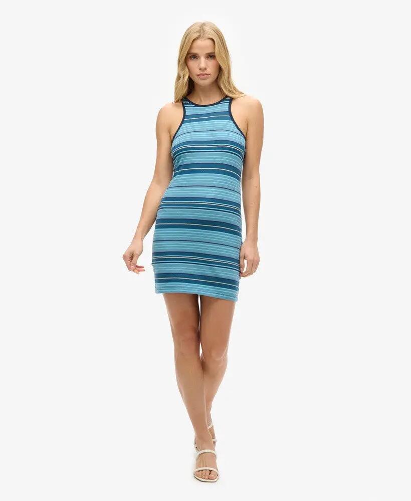 superdry Vestido Vintage Stripe Racer em Algodão Orgânico 2/4