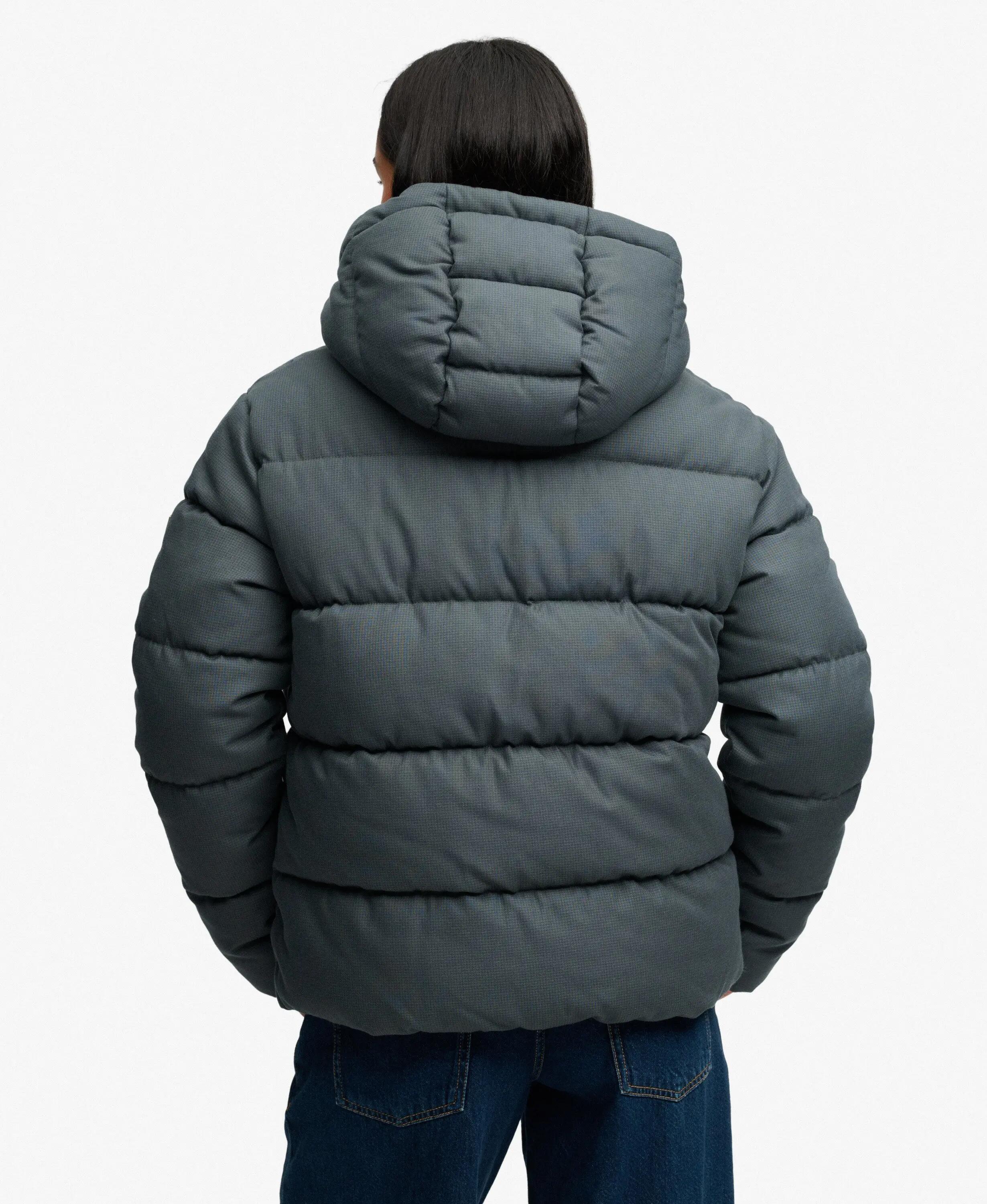 superdry Casaco Acolchoado Premium com Capuz aos Quadrados 6/7