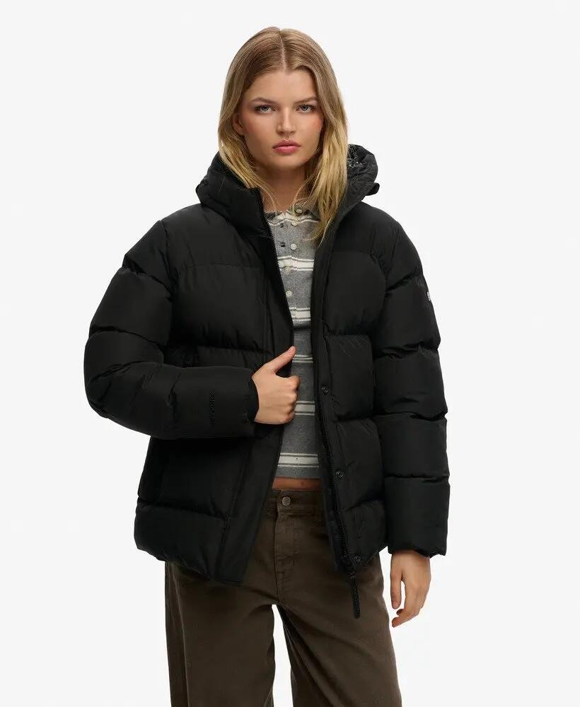 superdry Giacca imbottita mid‑length con cappuccio — 100% riciclato 2/7