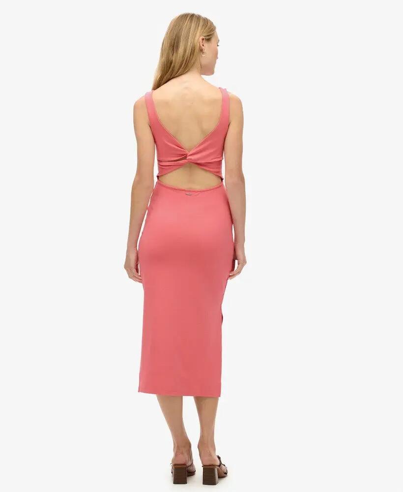 superdry Vestido midi em jersey com costas twist – corte slim 4/7