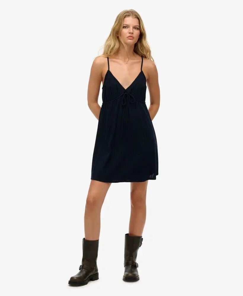superdry Vestido curto cami tecido texturizado 2/7