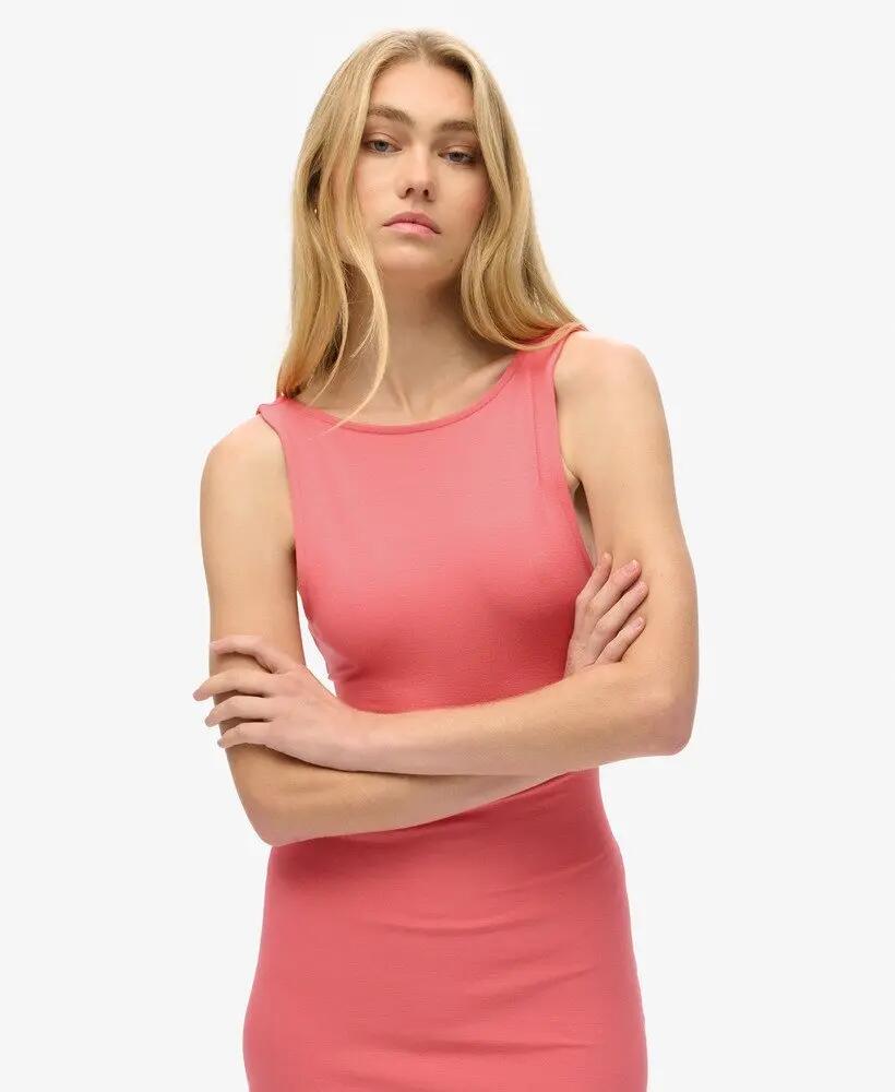 superdry Vestido midi em jersey com costas twist – corte slim 3/7