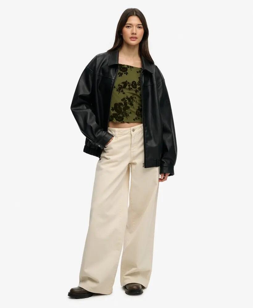 superdry Veste Bomber Oversized à Col en Polyester recyclé 3/5
