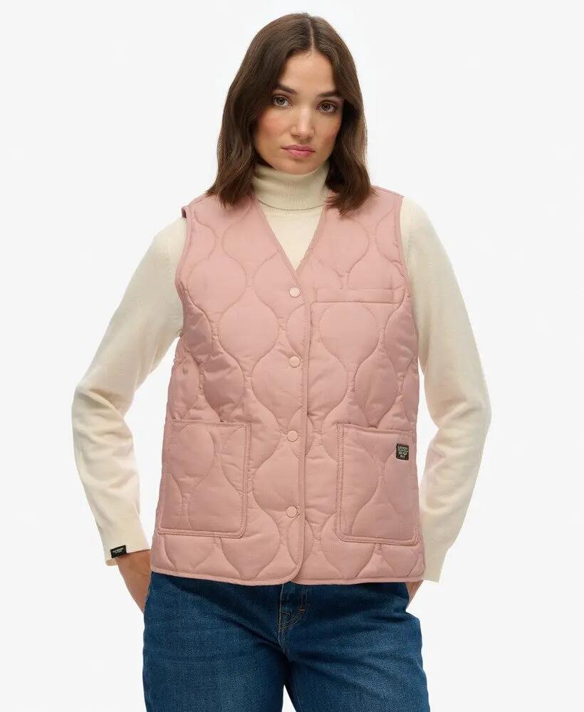 superdry Quilted Lite Liner Gilet – Colete acolchoado leve 6/7