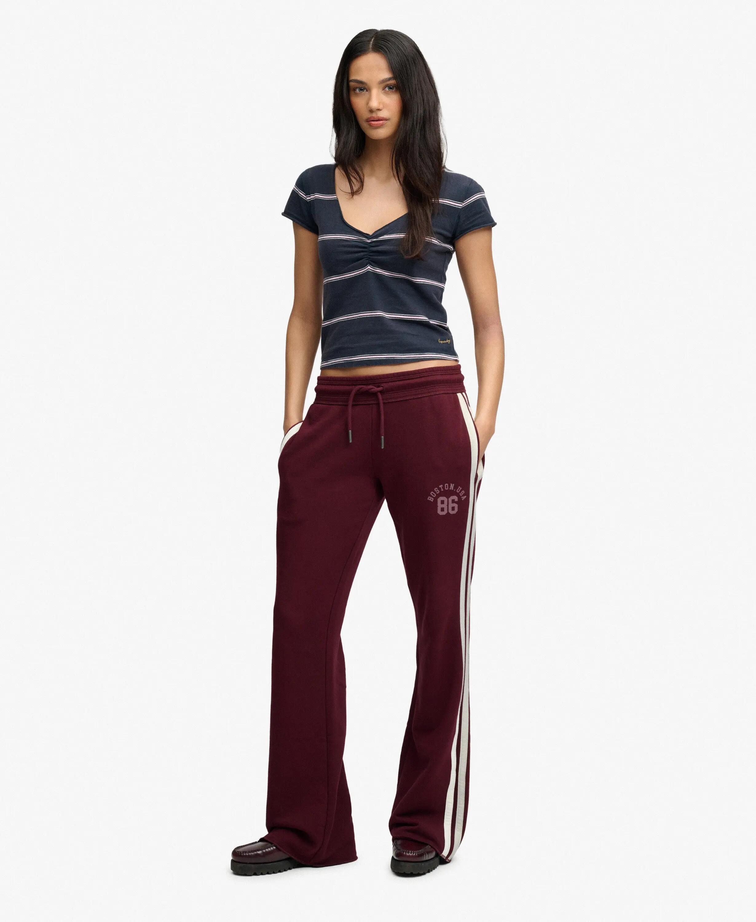 superdry Athletic Essentials Stripe Flare Joggers – brede pasvorm 2/7
