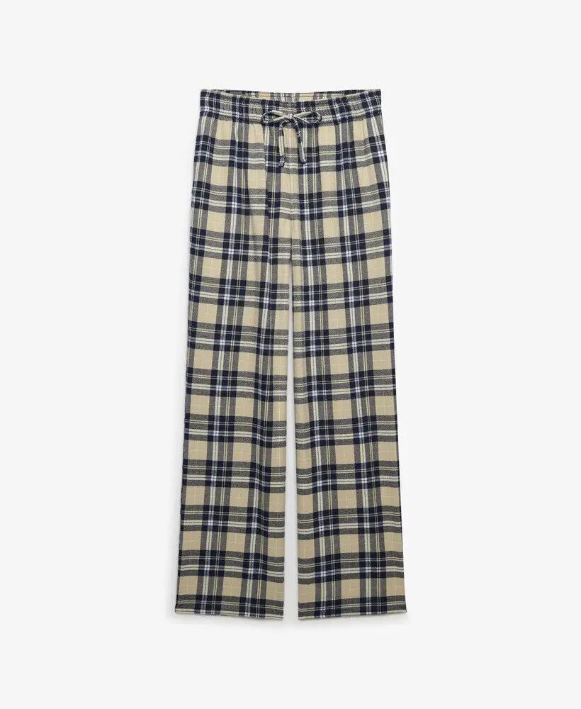 superdry Pantalon coton à carreaux – taille élastique, coupe large 7/7