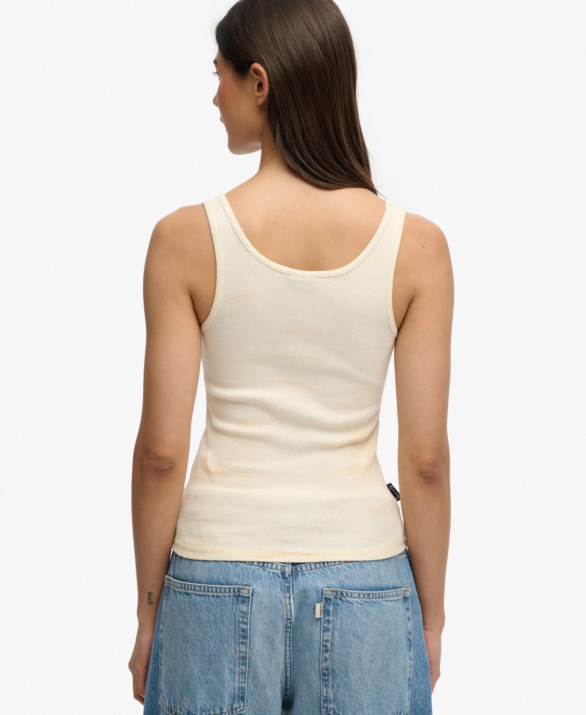 superdry Essential Logo Scoop Vest Slim em Algodão Biológico 5/5
