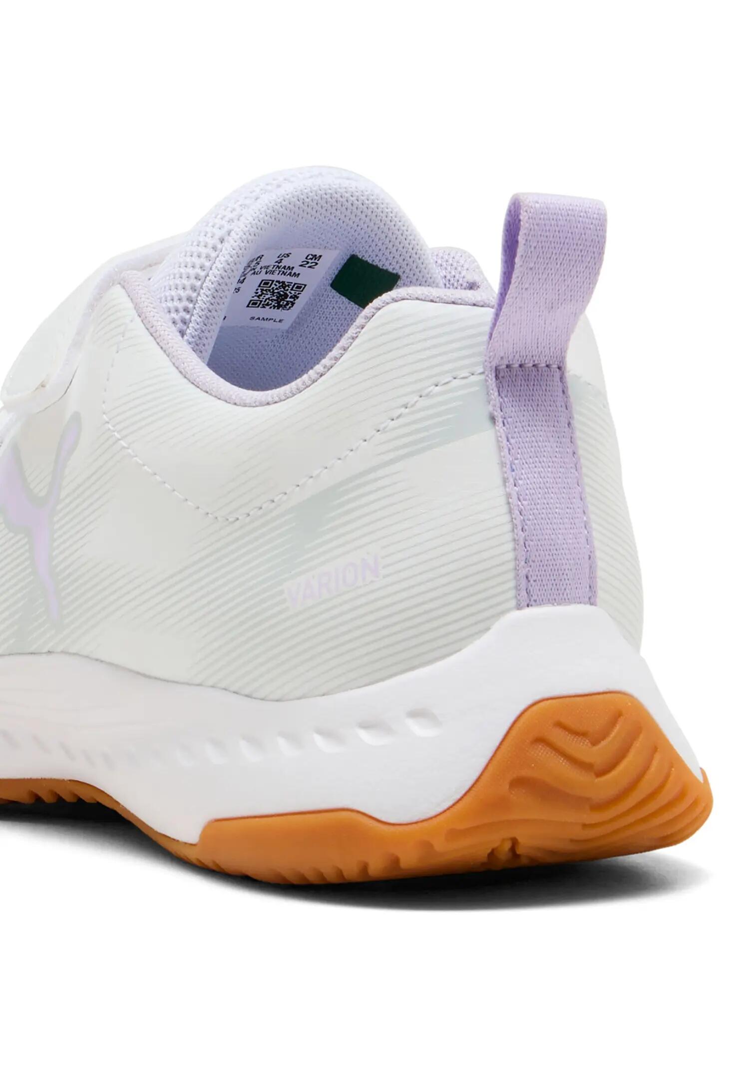 Puma Kinder Hallenschuh Varion 3V Jr White-Light Lavender 5/5